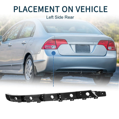 Left Rear Bumper Retainer Bracket No. 852214CE0A for Nissan Rogue (2014–2017)