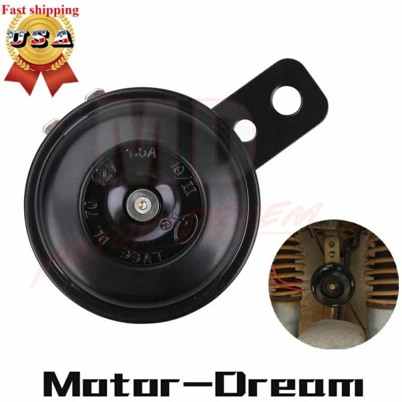 12V Waterproof Loud 105dB Horn for Motorcycle Car Electric Bike ATVs