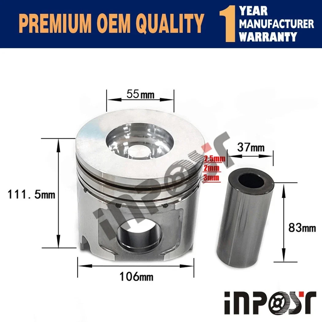 Overhaul Rebuild Kit for Takeuchi TL150 (4TNV106, 4TNV106T)