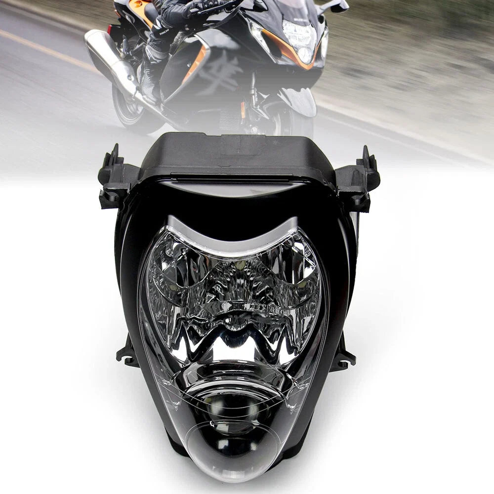 Clear Headlight Lamp Assembly for Suzuki Hayabusa GSX1300R (1999–2007)