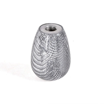 Universal JDM Silver Carbon Fiber Manual Gear Shift Knob