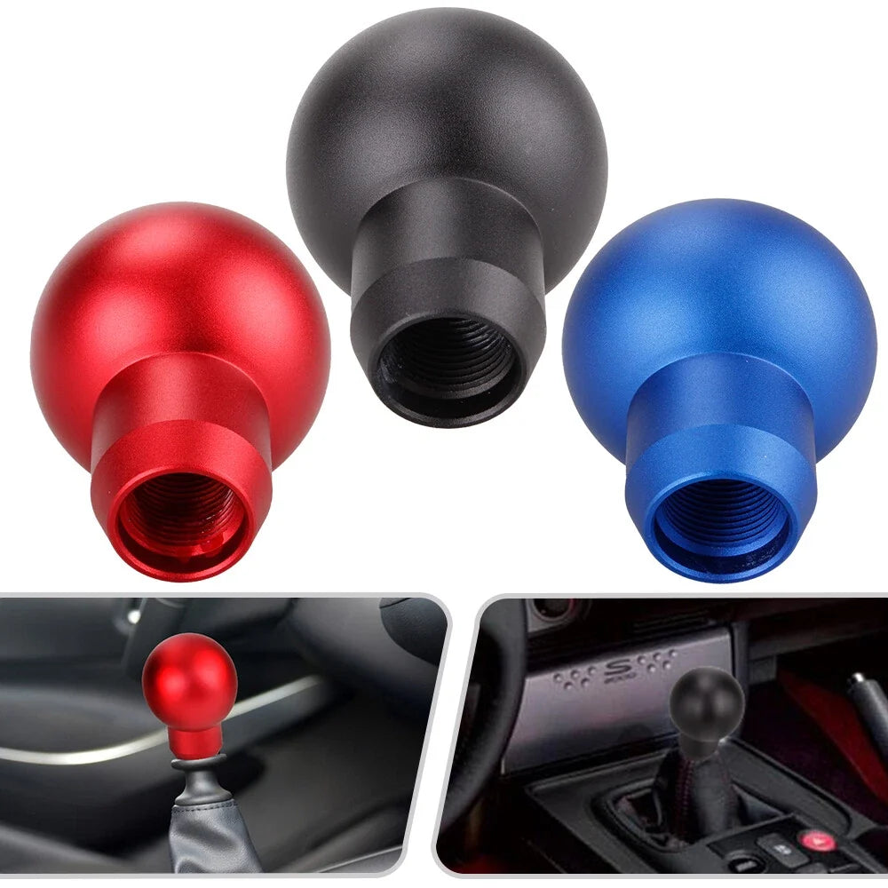 Round Ball Shift Knob Universal Shifter Manual JDM Aluminum MT Gear