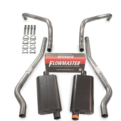 3" Dual Exhaust Kit for Chevy II Nova (1962–1967) - Flowmaster 50 Series Mufflers