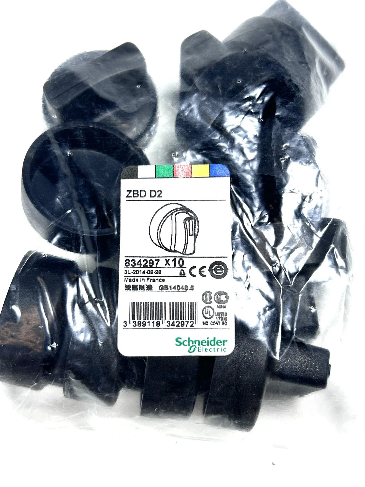 10X Rubber Black Switch ZBDD2 for Schneider Electric (834297)