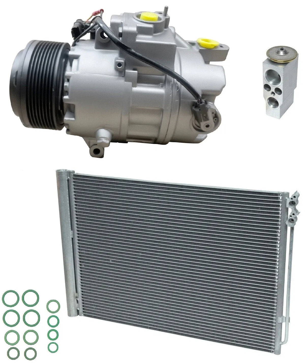 AC Compressor Kit with Condenser for BMW 740i 3.0L (2012–2015)