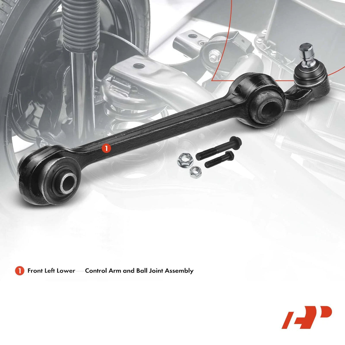 A-Premium Front LH Lower Control Arm w/Ball Joint Assy for Dodge Eagle Chrysler (RK7211, 520-303, 4616403, 4782121)