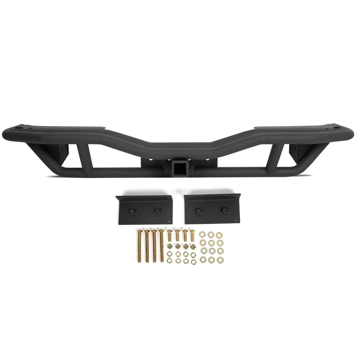 Textured Rear Bumper Guard w/ Receiver Hitch for Jeep Wrangler JK (2007–2018)