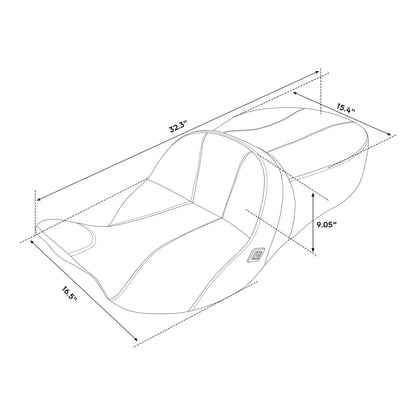 Heated Seats for Harley Electra Glide, Street Glide, Road Glide (2009–2023)