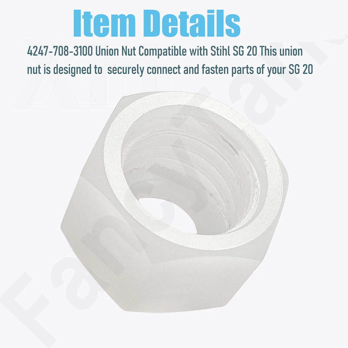 2X Union Nut for S-TIHL SG20 (No Year Range Provided)
