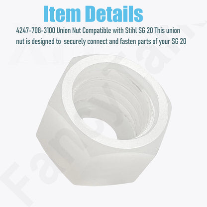 2X Union Nut for S-TIHL SG20 (No Year Range Provided)
