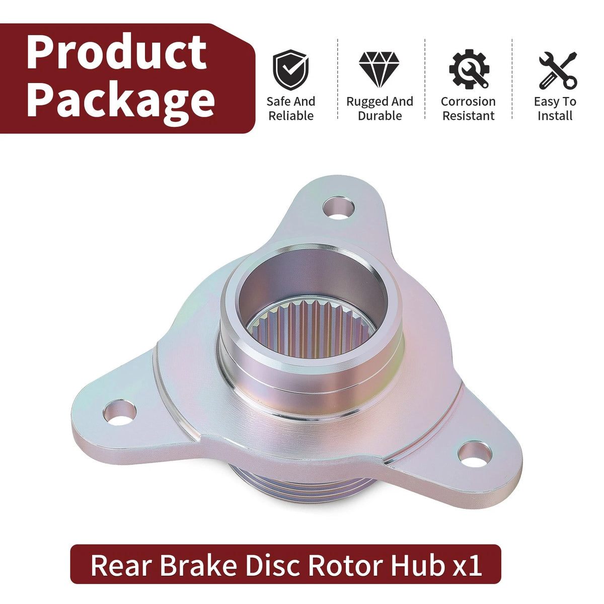 Rear Brake Disc Rotor Hub for Polaris Scrambler 500, Trail Blazer 330 (2005–2013) 5631457
