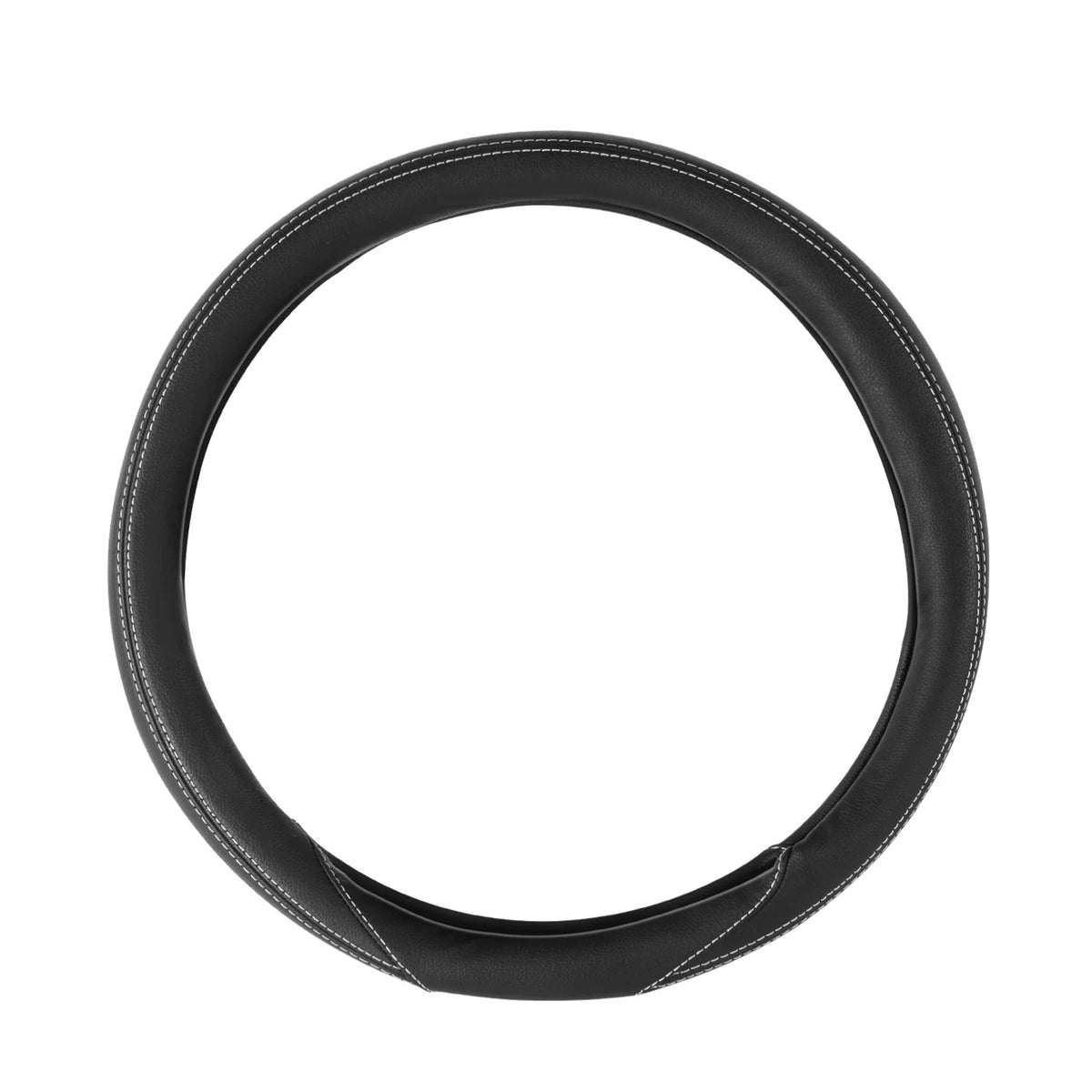 Steering Wheel Cover for Universal Fit (14.5"-15", Matte Grain, Double Stitch)