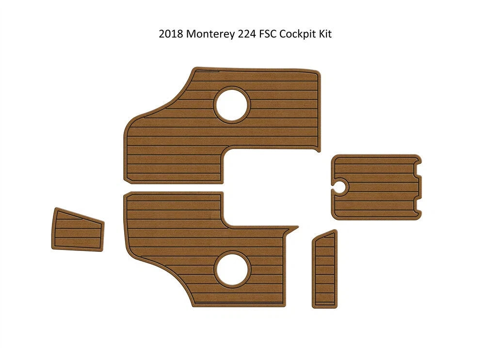 EVA Foam Teak Decking Floor Mat for Monterey 224 FSC (2018)