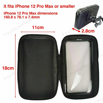 Waterproof Phone Holder Bag Case for Motorcycle MTB Bike Scooter