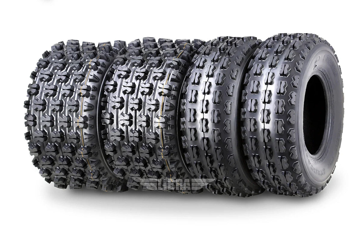 Set of 4 Wanda Sport ATV Tires 21x7-10 & 22x11-9 for E-Ton VECTOR 250 (2003–2007)