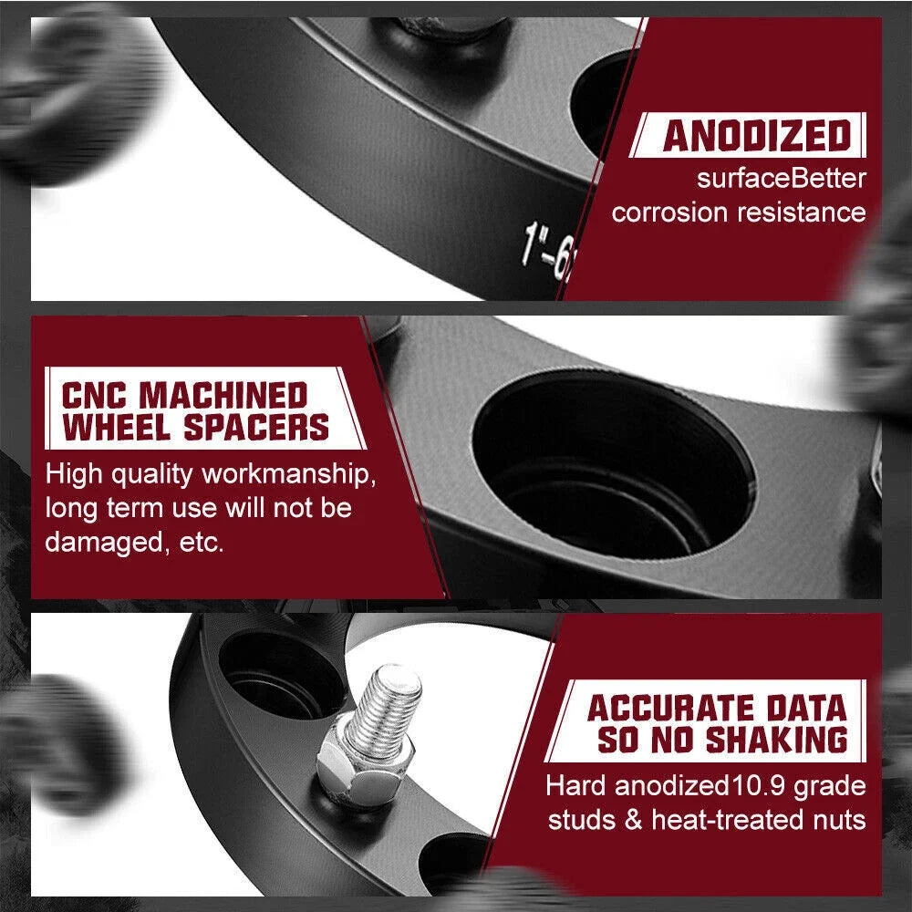 2" 6x5.5 Wheel Spacers for Toyota Tacoma 4Runner Tundra FJ Cruiser (12x1.5)