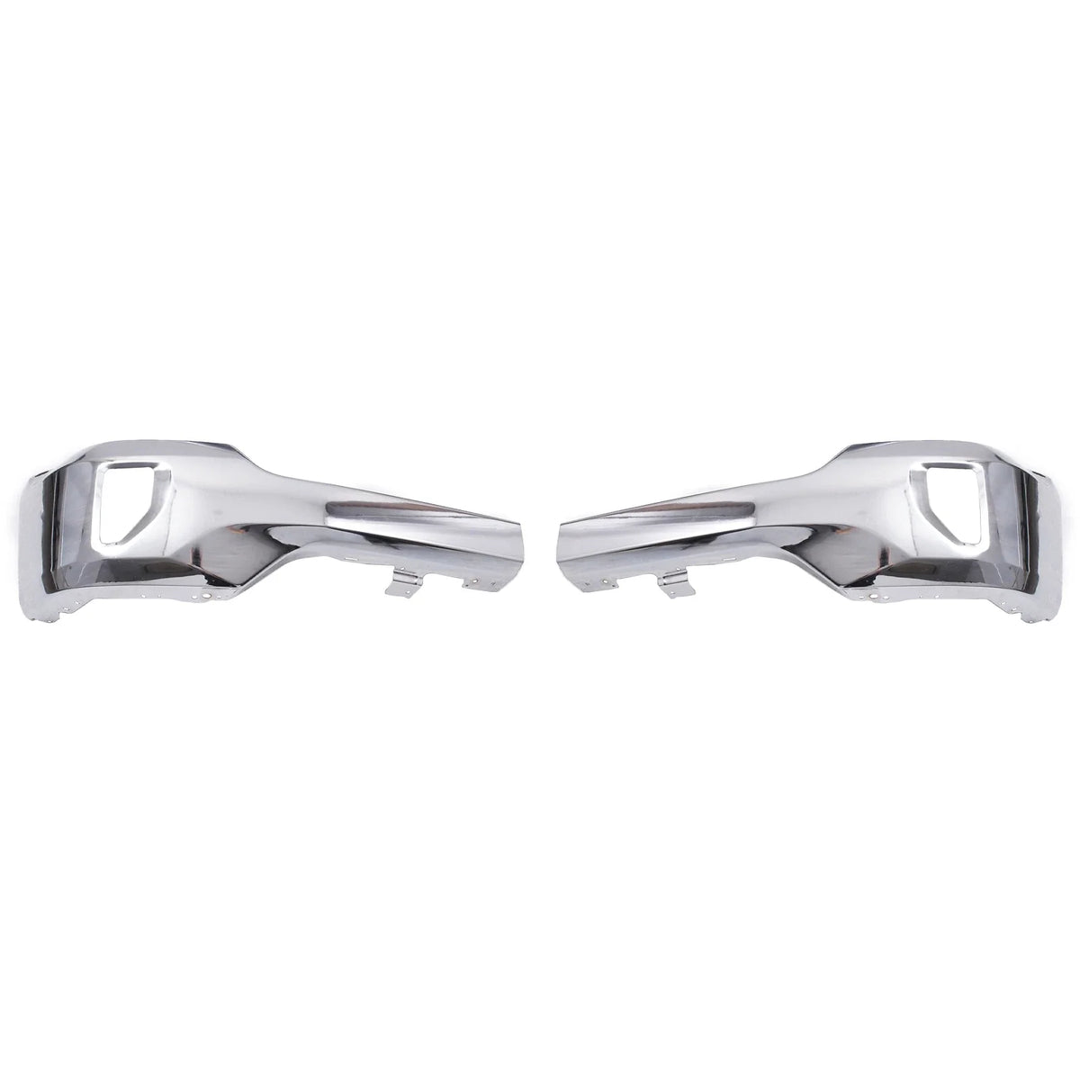 Front Bumper Face Bar for Chevy Silverado 1500 (2016–2019) W/ Fog Holes Chrome