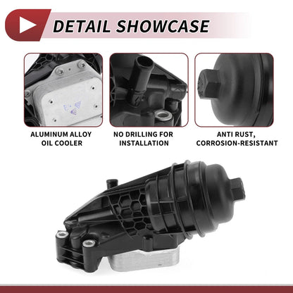 Engine Oil Cooler Filter Housing for Mercedes-Benz GLA250 (2014–2019) No.A2701800610