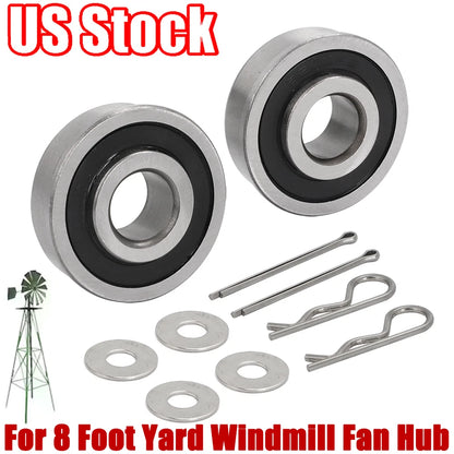 Windmill Bearings Replacement for 8 Foot Yard Windmill Fan Hub