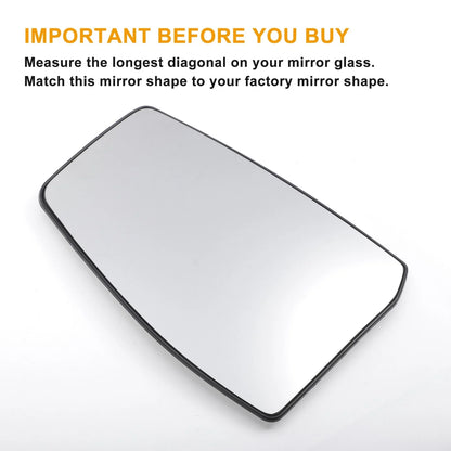 Left Side Heated Convex Mirror Glass for Ford Tourneo (2012–2022)