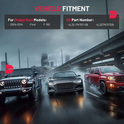 Driver Side Heated Mirror Glass for Ford F150 (2004–2014), Mark LT (2006–2008)