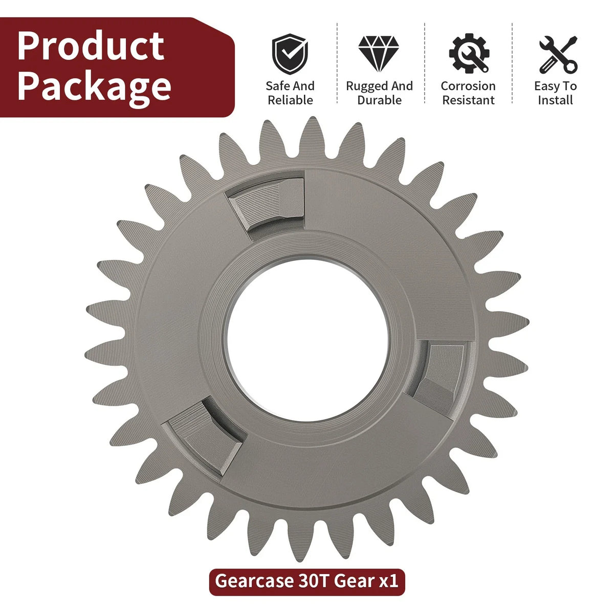30T Gearcase Gear for Polaris ATP 330 Magnum 330 Ranger 425 500 700 (2000–2014)