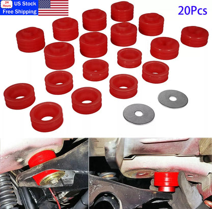 Body Cab Mount Bushing Kit KF04050BK for Ford F250 F350 Super Duty (1999–2018)