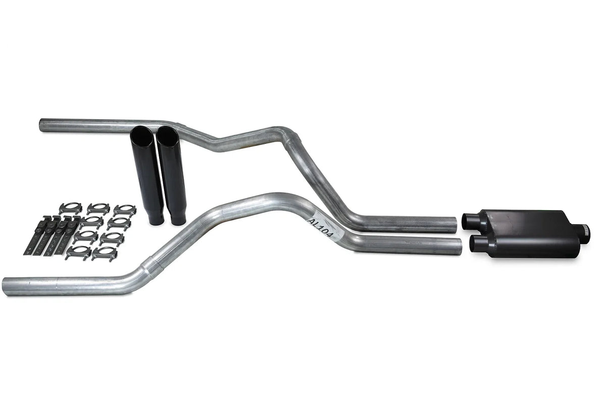 Dual Exhaust Kit for Ford F-150 (2004–2014) 2.5" Chrome Muffler
