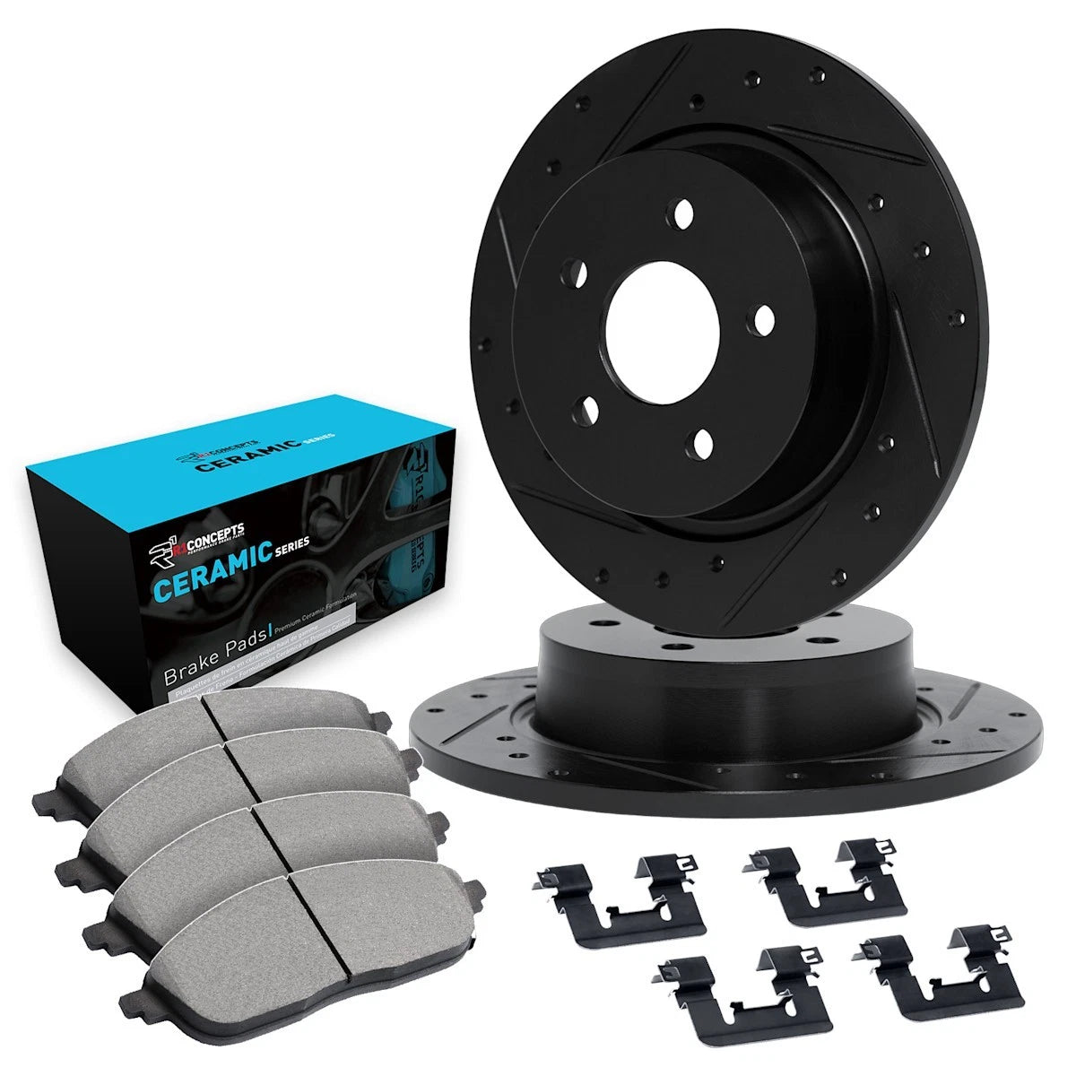 2X Brake Disc and Pad Kit for Audi TT Quattro (2001–2006) WHWH1-73021