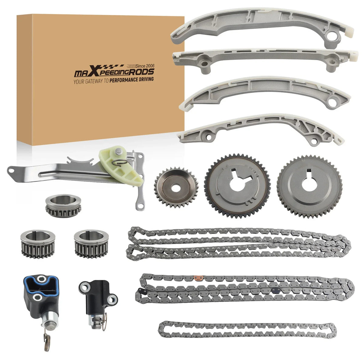 Engine Timing Chain Kit for Infiniti QX56 QX80 Q70 Nissan Titan 5.6L (2004–2020)