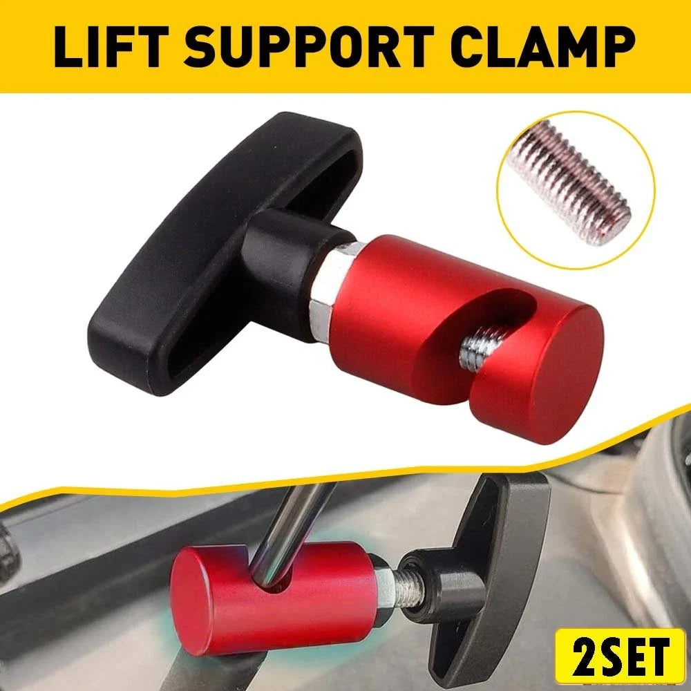 Set of 2 Universal Car Lift Support Clamp for Hood Strut Support