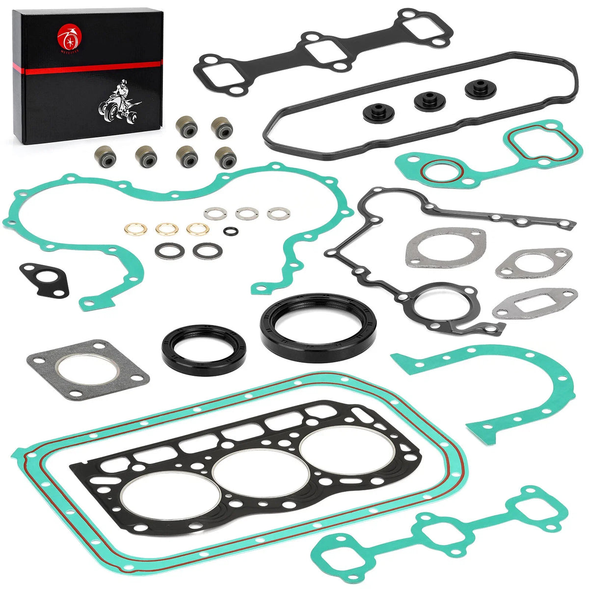 Engine Top End Gasket Rebuild Kit for Kawasaki Mule 2510 3010 4010 (1998–2009)