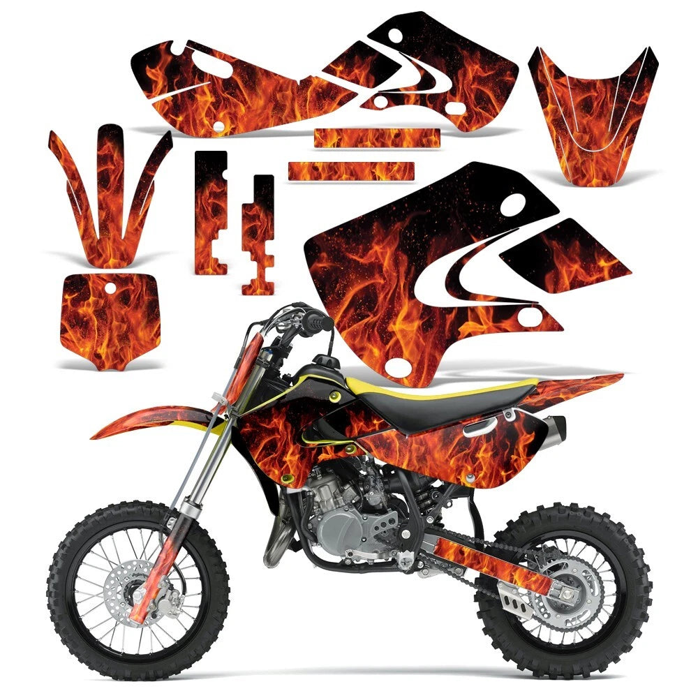 Graphic Stickers +#PLT Decals for Suzuki DRZ110 RM65 (2002–2009)