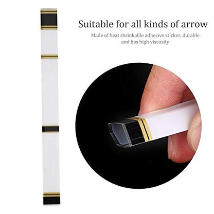 15 Pcs Universal Heat Shrinkable Adhesive Arrow Wraps for Archery