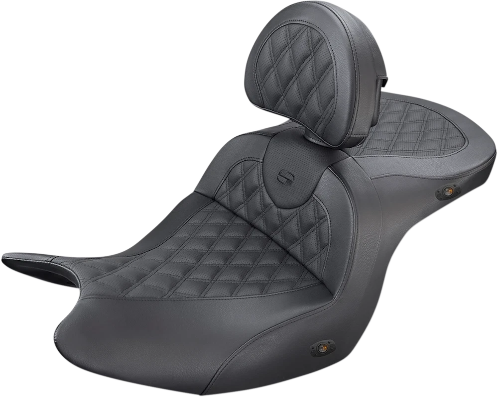 Saddlemen LS Road Sofa Seat w/ Backrest Heated for Honda Gold Wing GL1800 (2018–2020) H18-07-182BRHCT