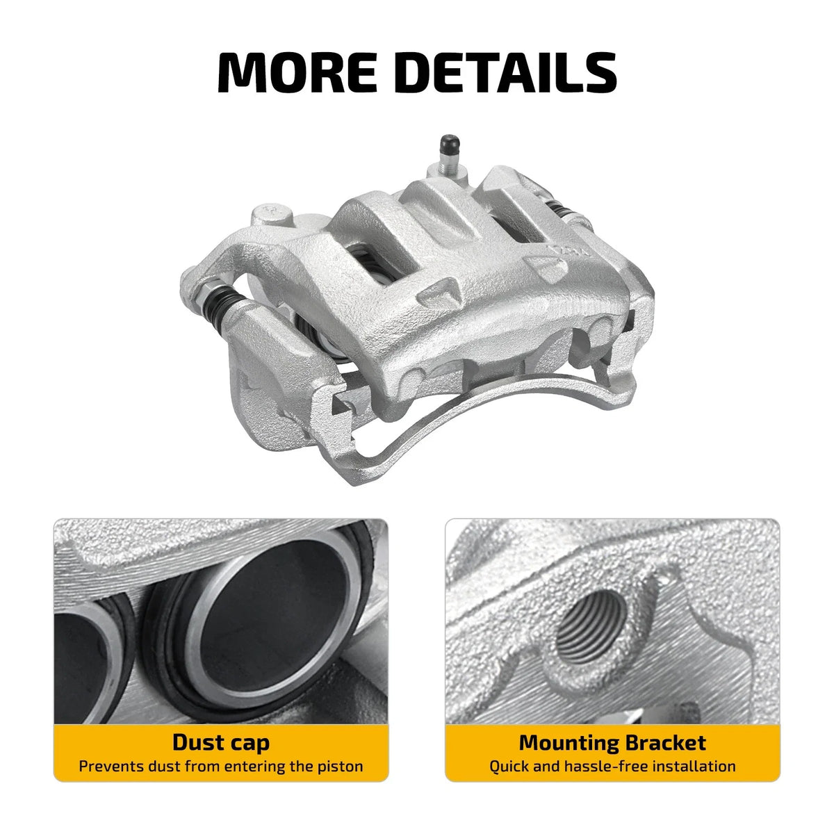 Front Brake Calipers with Bracket 2-Piece for Nissan Xterra (2000–2004)