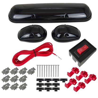 3pc Smoked Lens Cab Roof Marker Running Lights for Truck SUV