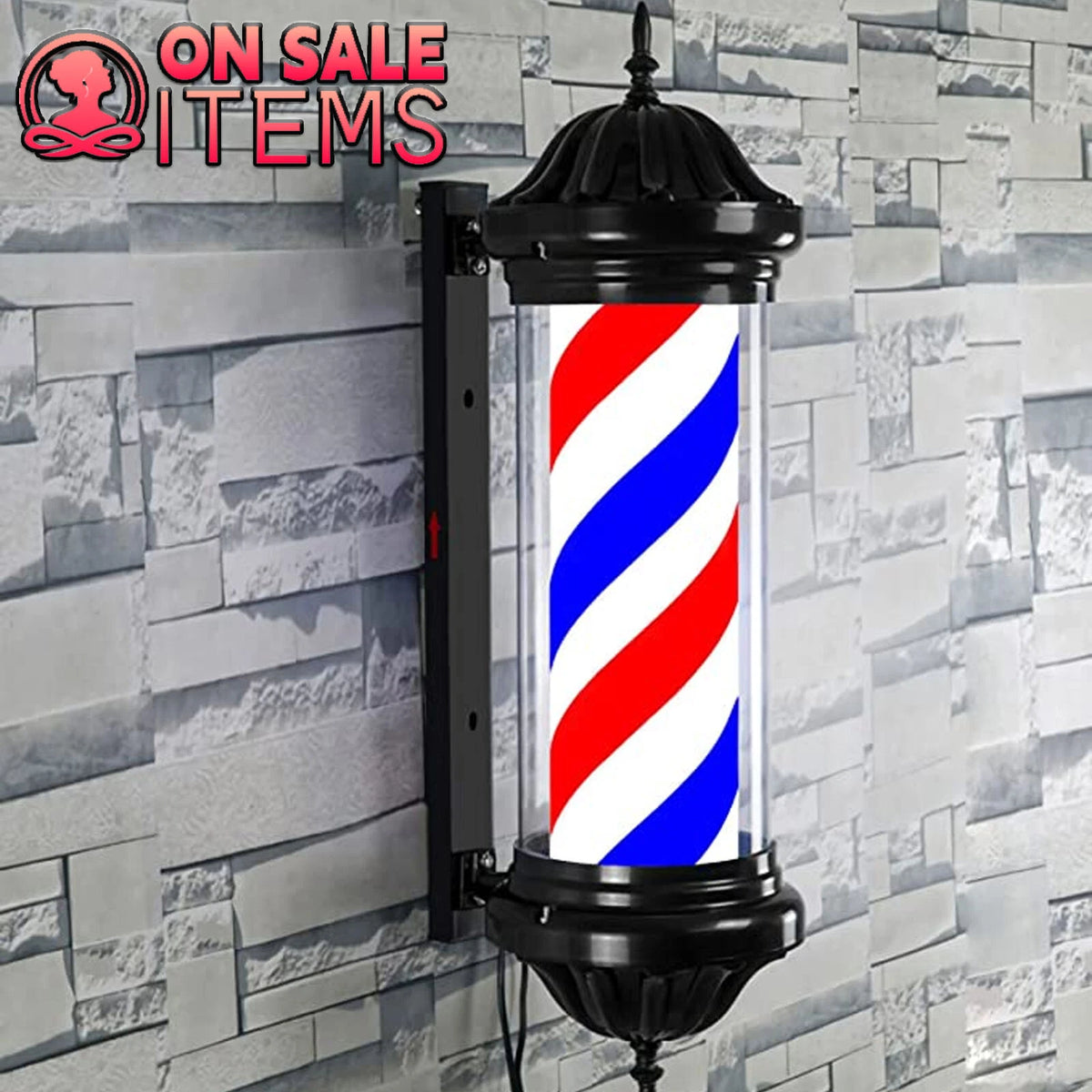 LED Barber Pole Light for Hair Salon Shop Sign