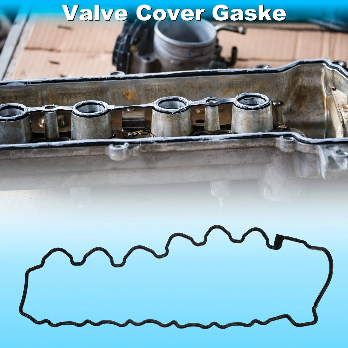 Valve Cover Gasket for Mercedes-Benz S-Class (2005–2013) Black Silicone