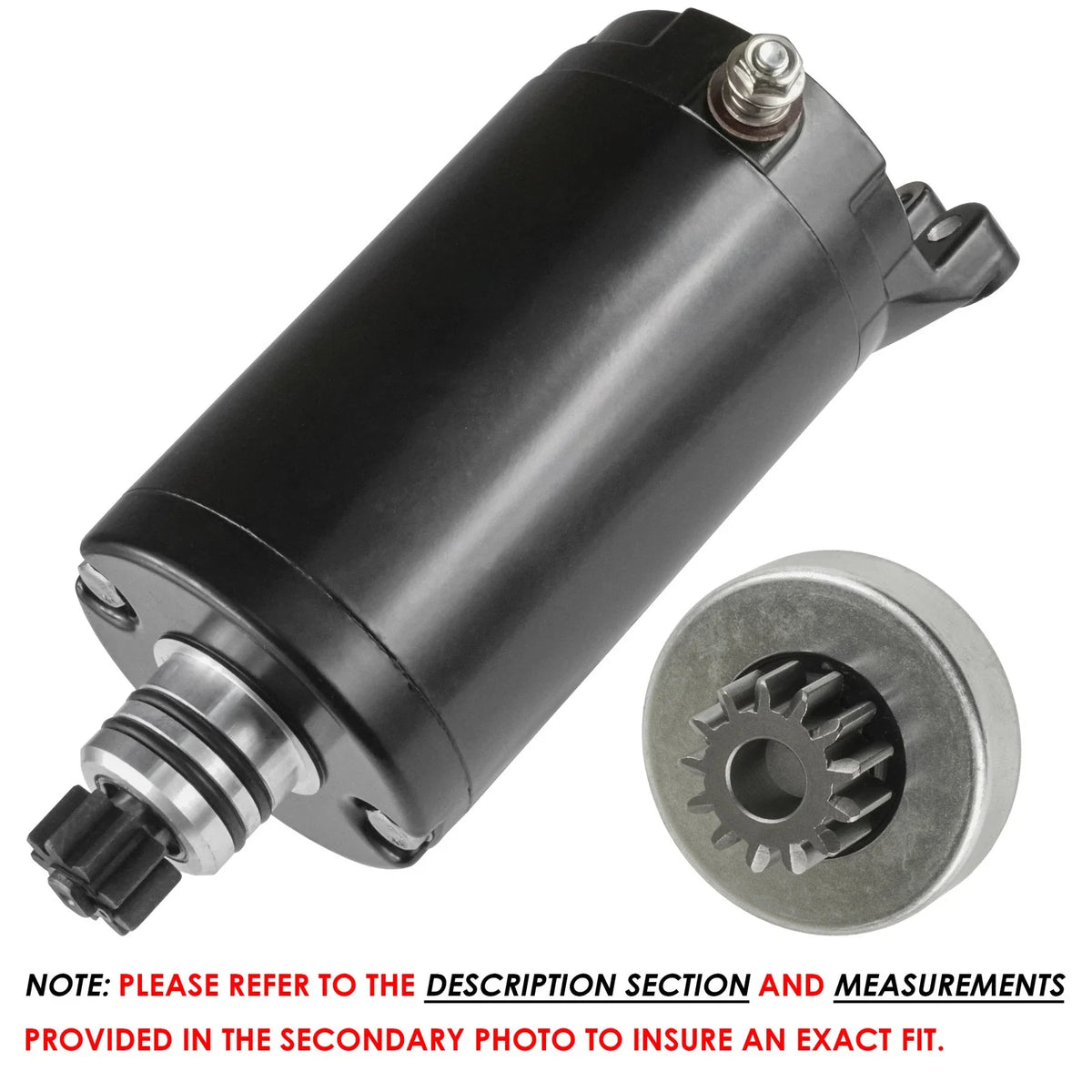 Starter & Drive Bendix for Seadoo Challenger 180 4-Tec (2005)