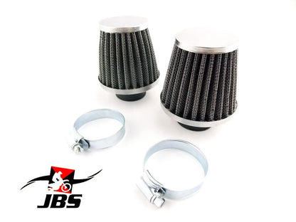 48mm Chrome Pod Air Filter Cleaner Set  for Honda CB250N (1980-1982)