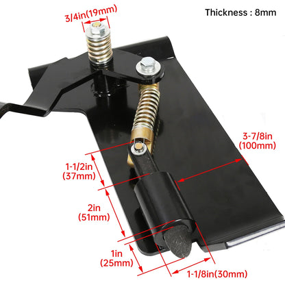 Weld-On Quick Attach Bucket Conversion Adapter Latch Plates for Skid Steer (Universal)