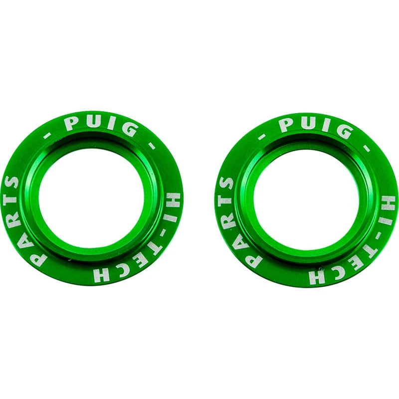 Axle Slider Rings for PUIG HI-TECH PARTS (20271V) - Green