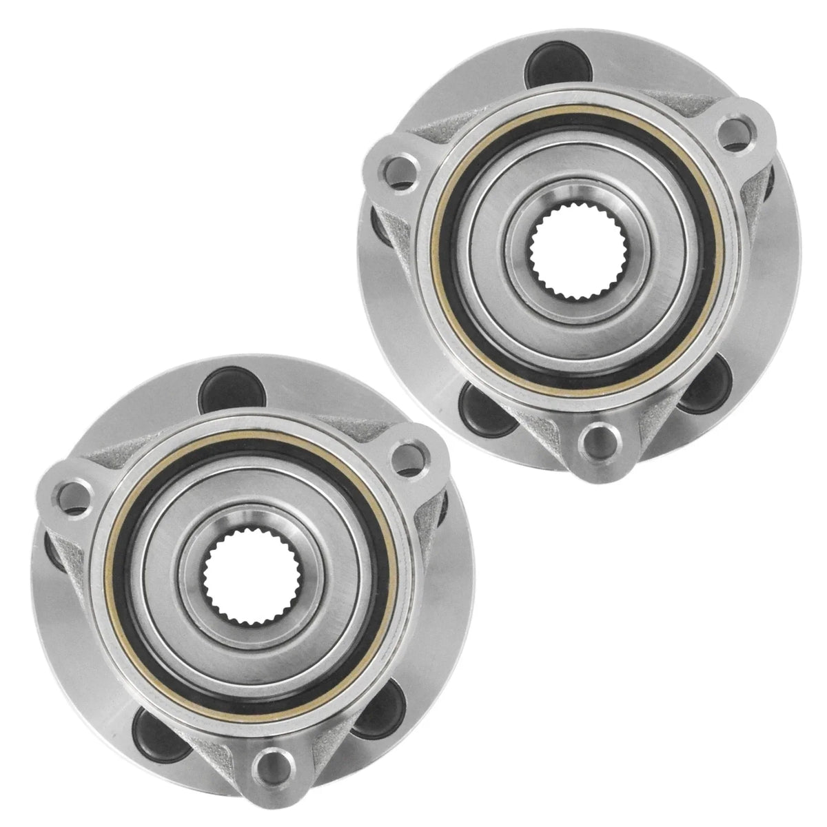 2pcs Front Wheel Bearing & Hub L&R for Jeep Wrangler/Wagoneer/Cherokee/Comanche (1984–1989)