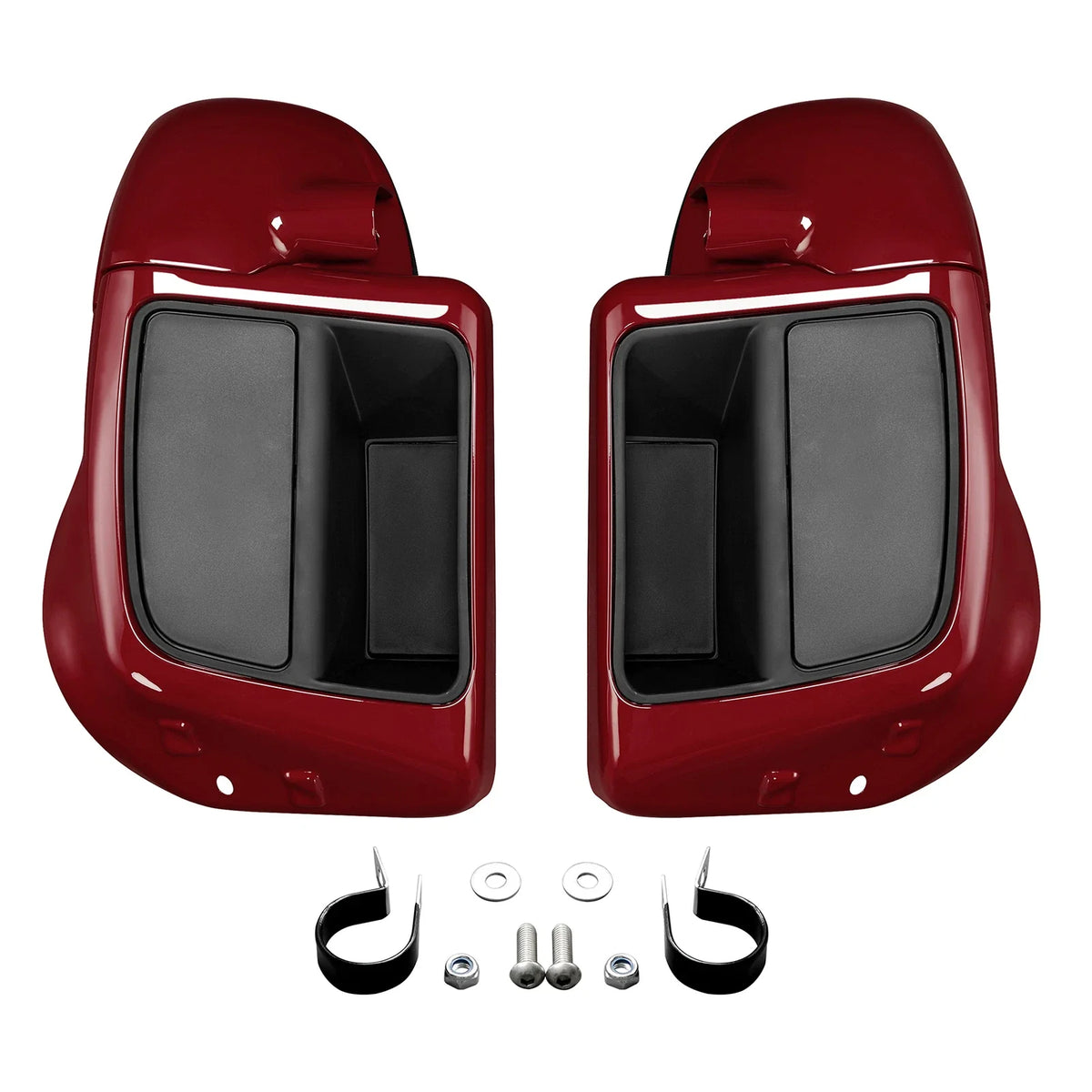 Lower Vented Leg Fairings for Harley Touring Road Glide (2014–2025) Billiard Red