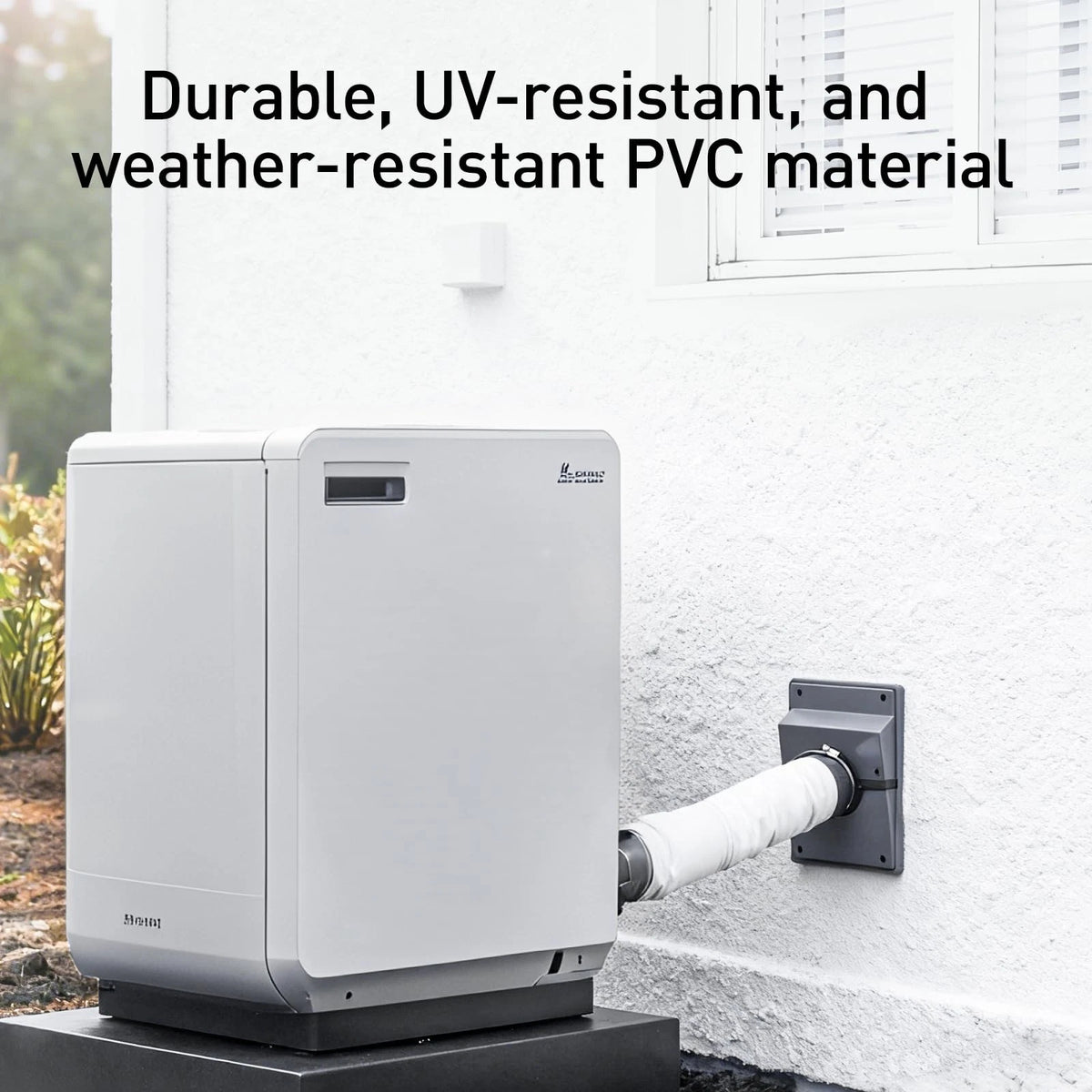 HVAC Wall Penetration and Line-Set Cover Kit for AC (2-3/8 in, Gray)