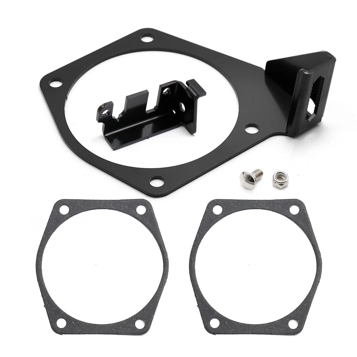 4-Bolt Throttle Cable Bracket for Intakes (14.70x14.70x6.0 cm)