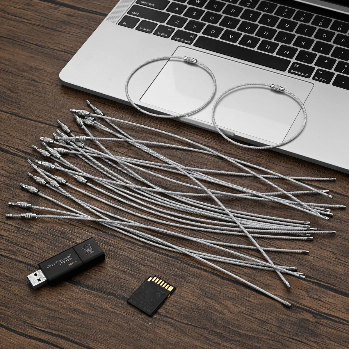 50 Pcs Wire Keychain Cable for Luggage Tag (Universal)