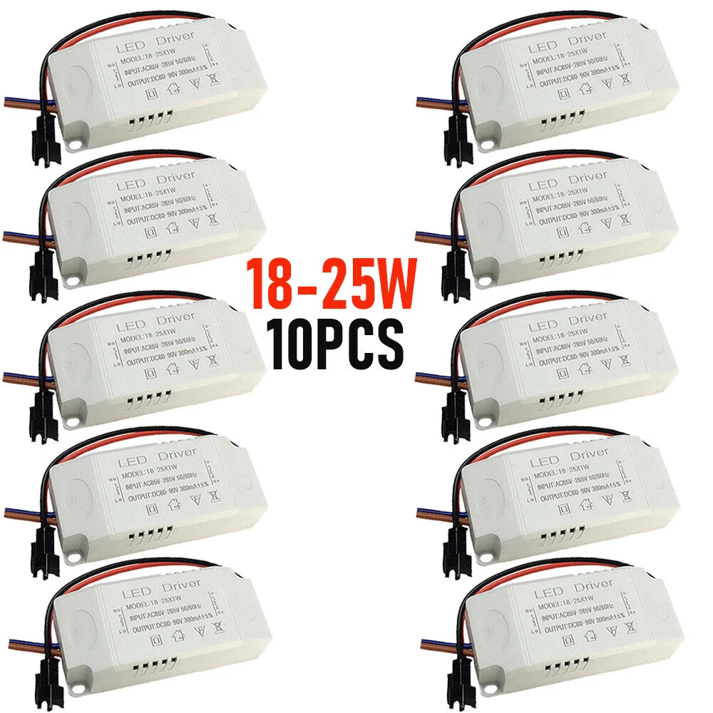 10PCS LED Driver Transformer Power Supply 90V 300mA DC 25W