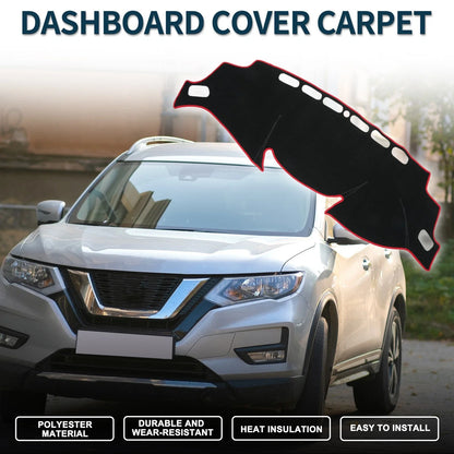 Dashboard Cover Mat for Nissan X-Trail T32 (2013–2024) Black Red Set